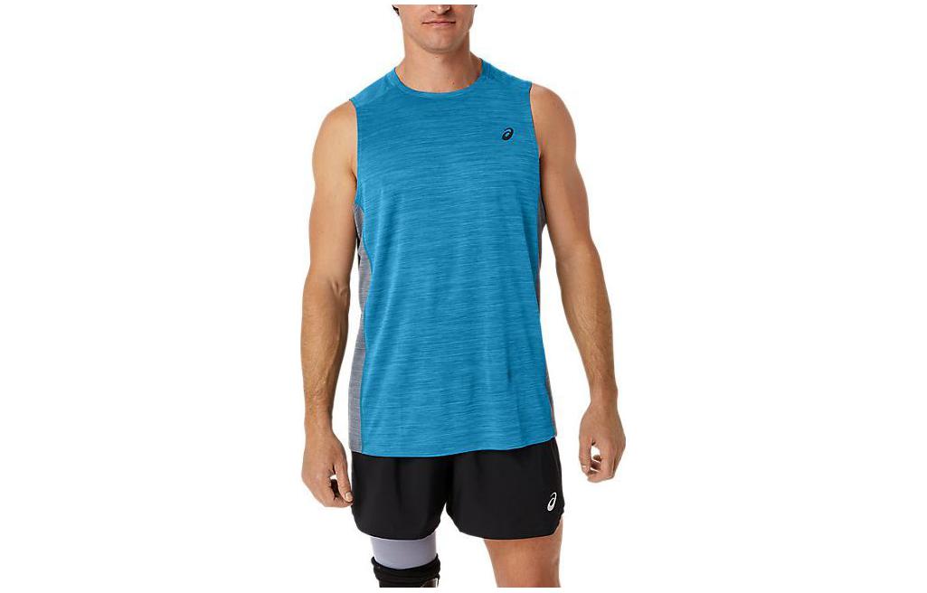 Asics TRAIN SANA MUSCLE TANK Top Men's Blue