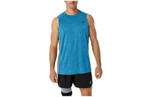 Asics TRAIN SANA MUSCLE TANK Top Men's Blue