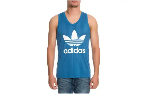 Adidas Originals Tank Tops Men's Blue Crew Neck Other