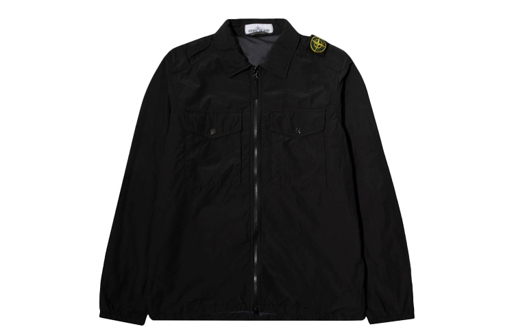 Мужская куртка Stone Island Shirt Jacket (черная)