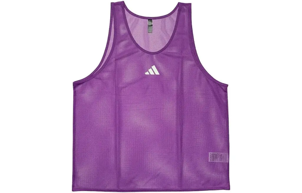 Adidas Tank Tops Men's Purple Crew Neck Thin Straight Fit