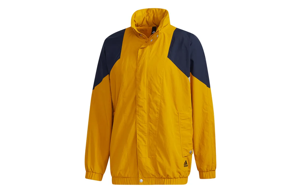 Adidas Jackets Men's Gold Detachable Hood Moderate Other