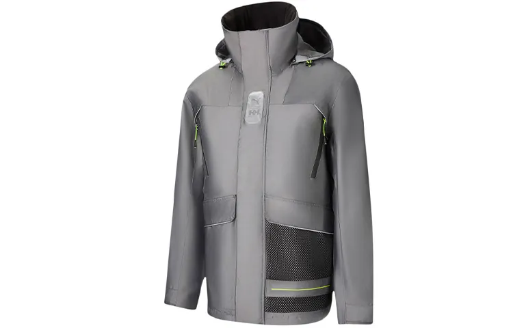 PUMA X HELLY HANSEN TECH Jackets Men's Black Detachable Hood Moderate Other