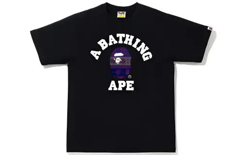 Bape Snow Pattern College Tee