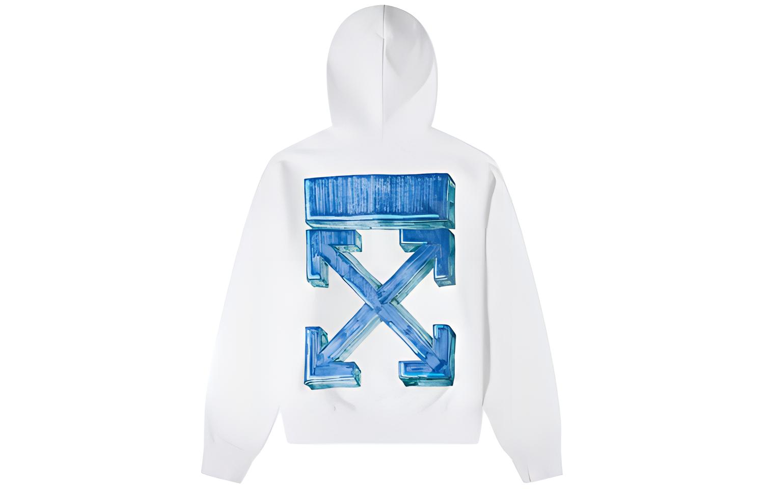 OFF-WHITE Arrow, hoody, white sweatshirt