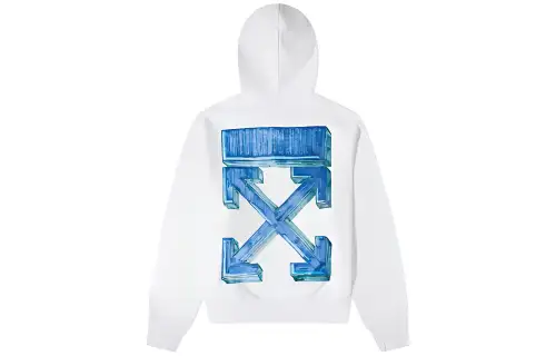OFF-WHITE Arrow, hoody, white sweatshirt