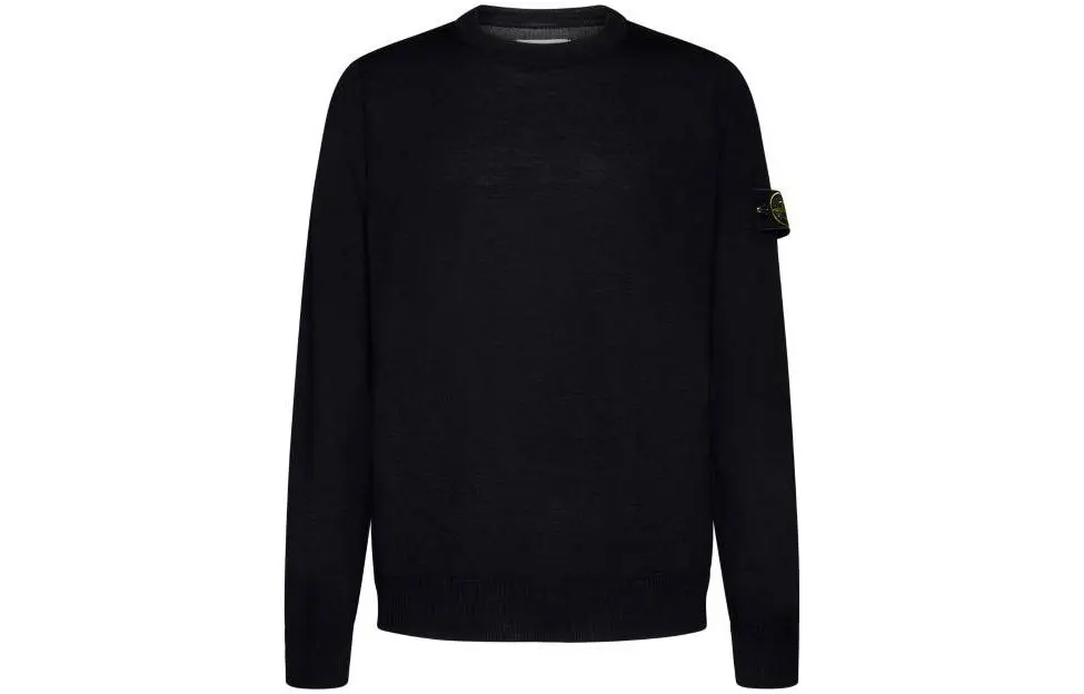 STONE ISLAND Logo Patch Crewneck Jumper
