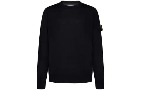 STONE ISLAND Logo Patch Crewneck Jumper
