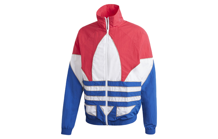 Adidas Originals BIG TREFOIL OUTLINE Jacket Men's Blue White Red