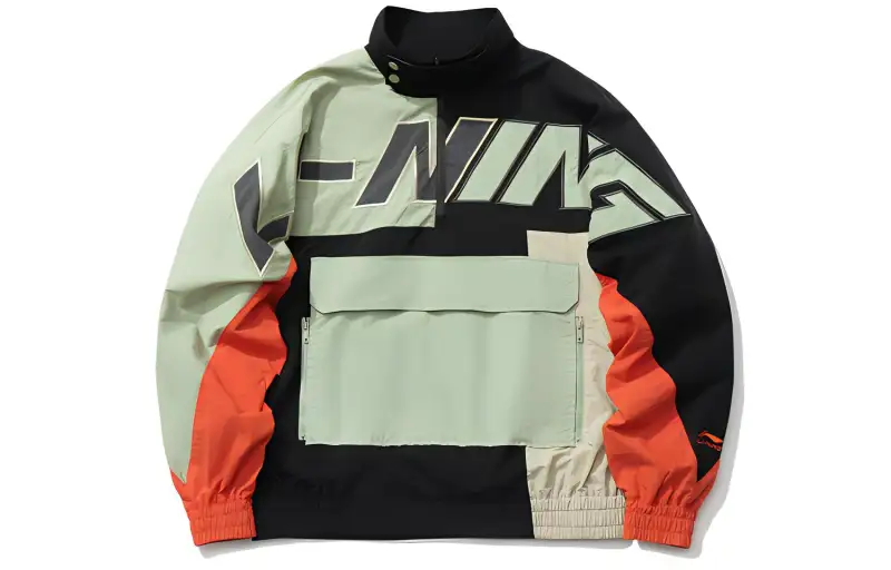 Li Ning Sports Fashion Collection Jackets Men's Multicolor Stand Collar Moderate Other