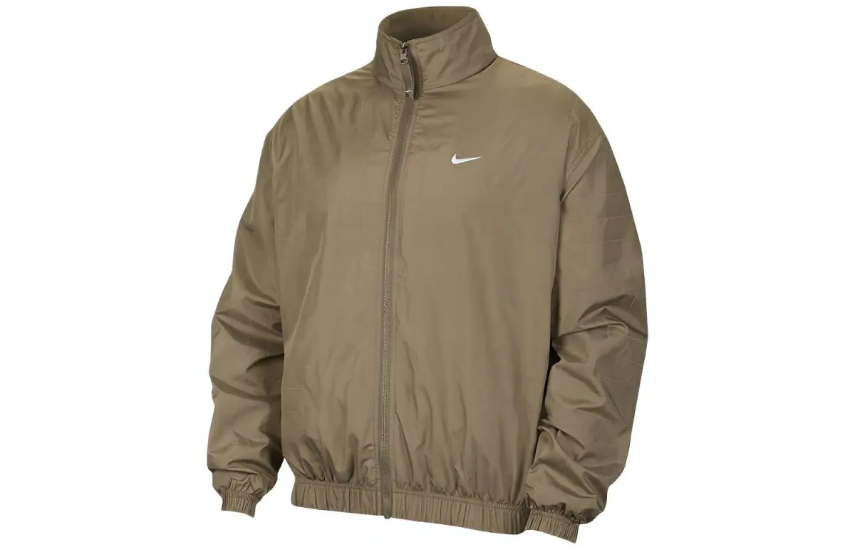 Nike Jackets Men's Olive Gray Stand Collar Moderate Other