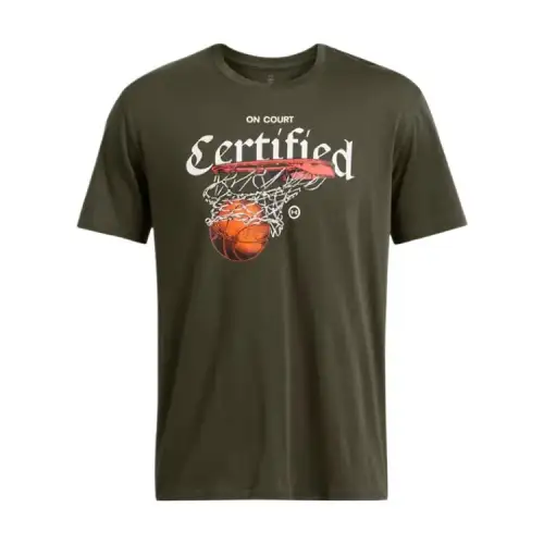 Under Armour Hoops T Shirt Men's Green