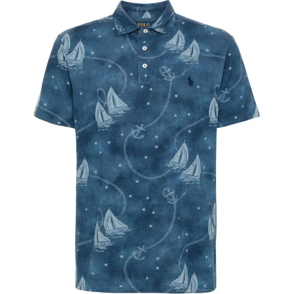 Polo Ralph Lauren Polo Pony sailor-print polo shirt