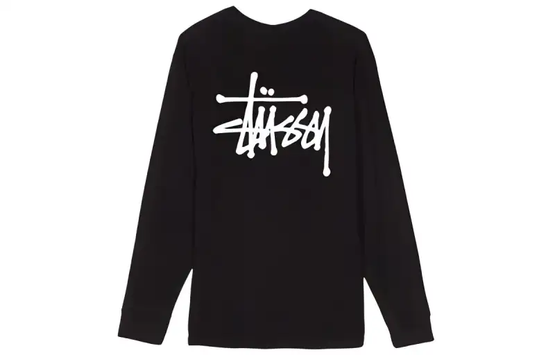 Stussy T Shirts Men's Crew Neck Moderate Straight Fit
