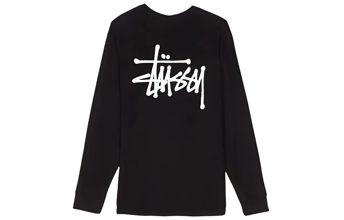 Stussy T-Shirts Men's Crew Neck Moderate Straight Fit