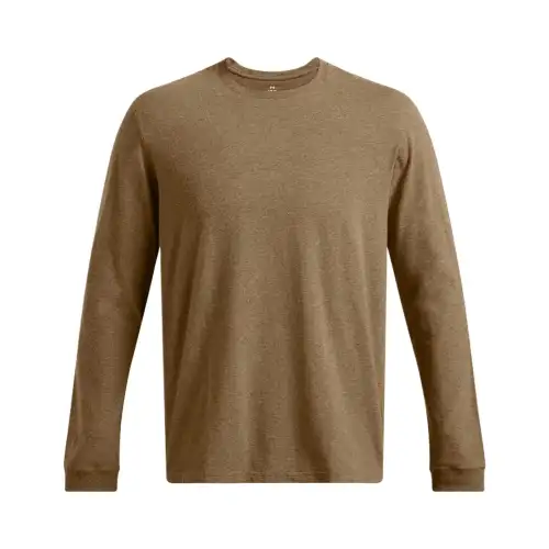 Under Armour IconCharged Cotton T Shirt Men's Brown Gray
