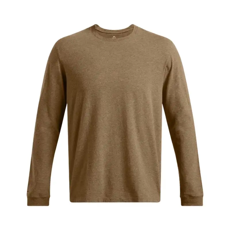 Under Armour IconCharged Cotton T Shirt Men's Brown Gray
