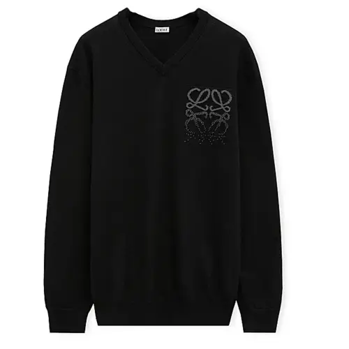 LOEWE FW24 Cashmere Sweater Men's Black