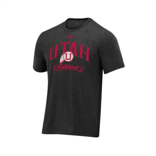 Under Armour IconCollegiate T Shirt Men's Gray Black