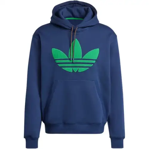 Adidas Originals 70s Fleece Hoodie Sweatshirt Men's Midnight Indigo