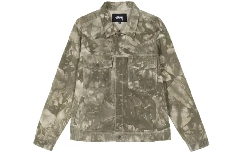 Stussy Jackets Unisex Green Lapel Moderate Other