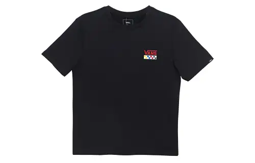 Vans T Shirts Men's Black Crew Neck Moderate Straight Fit