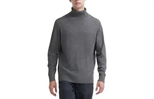 UNIQLO Sweaters Men's Asphalt Gray Turtleneck Moderate Other