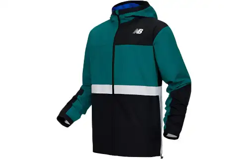 New Balance Jackets Men's Green Hooded Moderate Other
