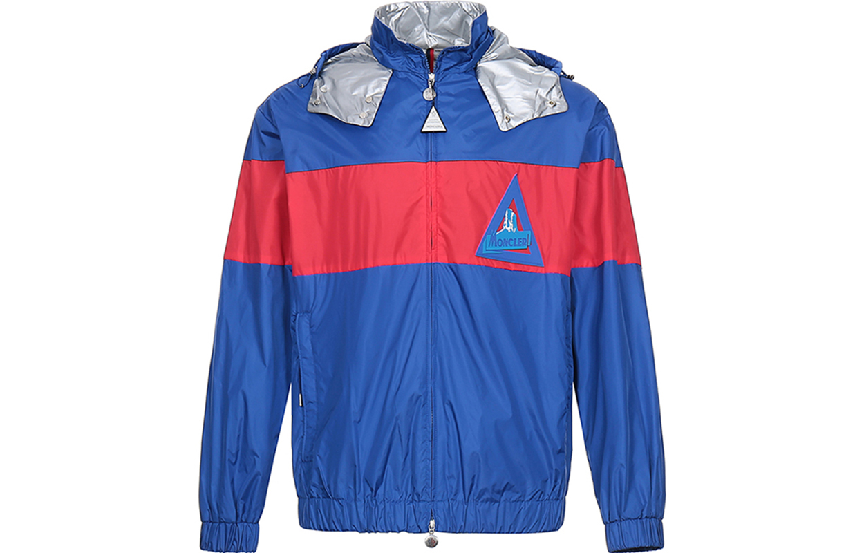 Мужская куртка Moncler (сине-красная)