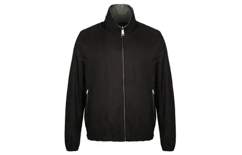 Prada Logo Plaque Blouson Jacket