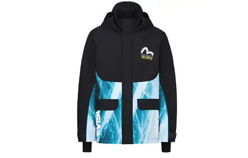 EVISU Jackets Men's Black Hooded Moderate Other