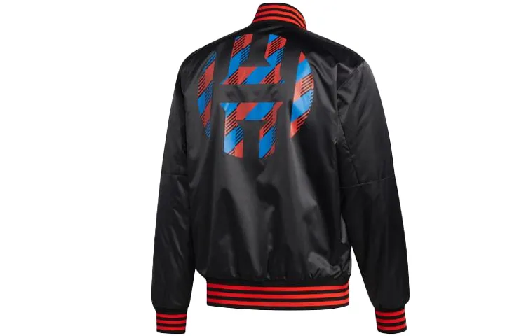 Adidas Jackets Men's Black Baseball Collar Moderate Other