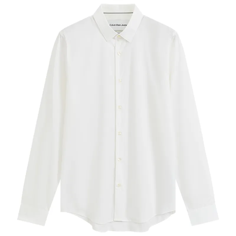 Calvin Klein Shirts Men's White Lapel Moderate Other