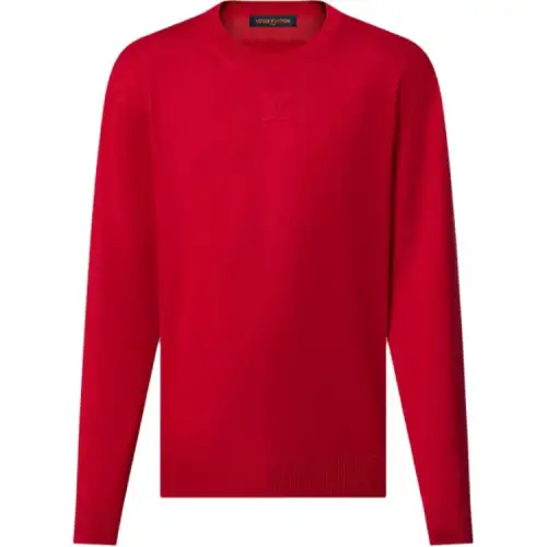 Lv Lv Embossed Cashmere Crewneck