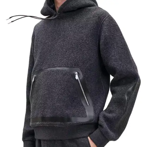 HERMES FW24 Sweatshirt Men's Dark Gray
