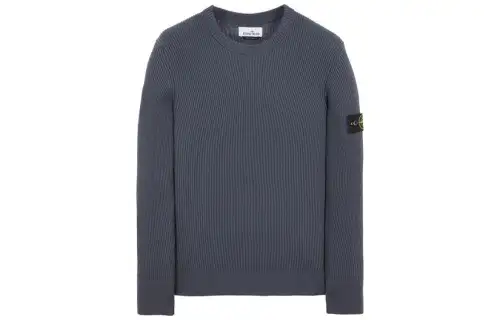STONE ISLAND Sweaters Men's Blue Crew Neck Moderate Other