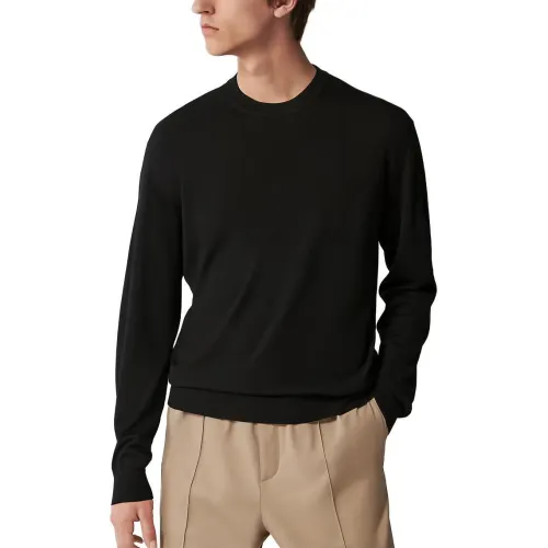 HERMES Sweaters Men's Black Crew Neck Moderate Other