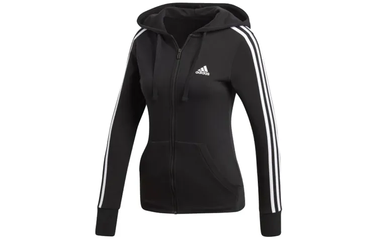 Adidas Essentials 3-Stripe zip-up hoodie
