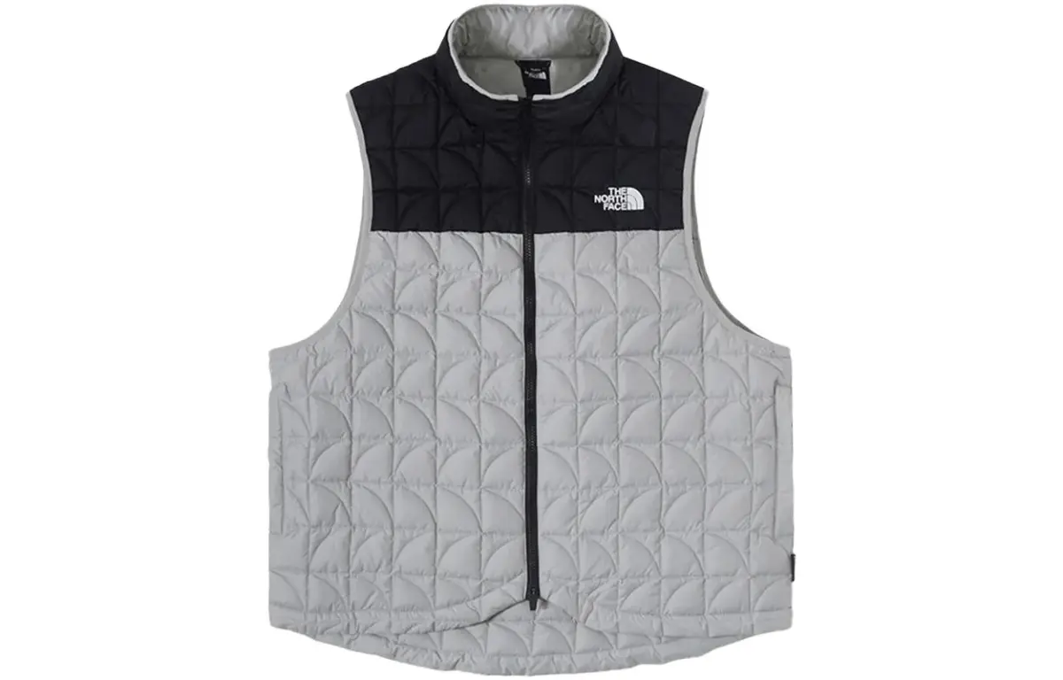 THE NORTH FACE Tank Tops Men's Gray Black Stand Collar Moderate Straight Fit