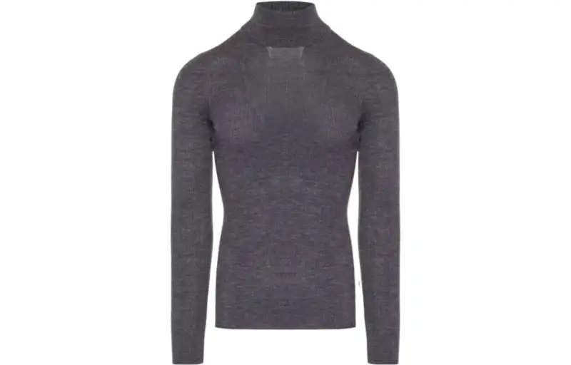 GUCCI Sweaters Men's Purple Gray Turtleneck Moderate Other