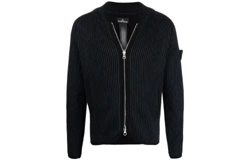 STONE ISLAND Knitwear Men's Black V Neck Other