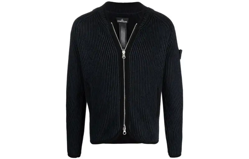 STONE ISLAND Knitwear Men's Black V Neck Other