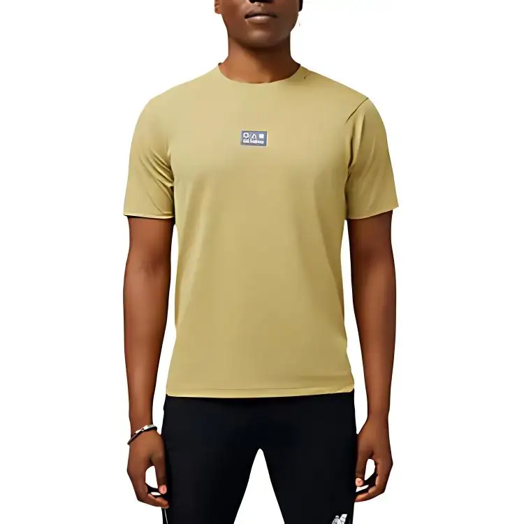 New Balance At N Vent Regular T Shirt Men's Olive Oil