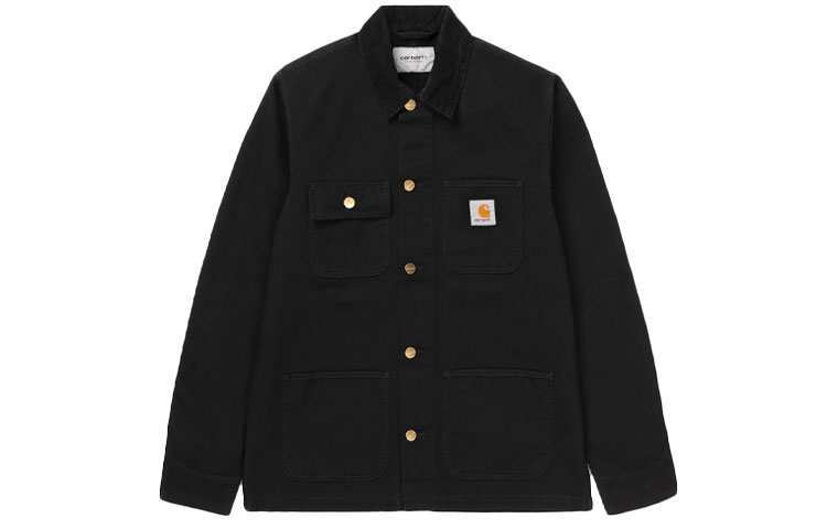 Мужская куртка Carhartt WIP SS24 Michigan Jacket logo (черная)