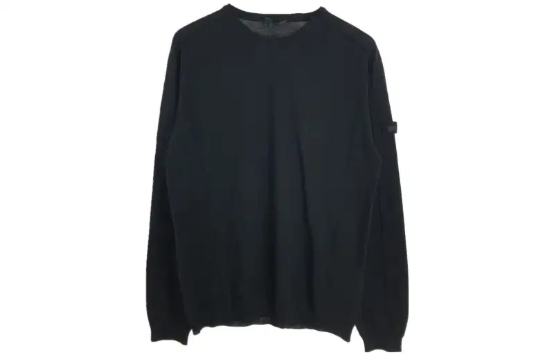 PRADA Sweaters Men's Black Crew Neck Moderate Other