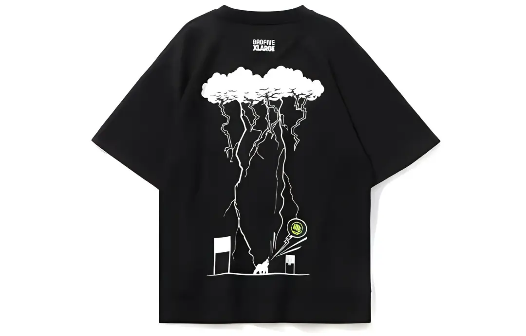 Li Ning X XLARGE T Shirts Men's Crew Neck Moderate Straight Fit