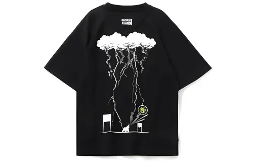 Li Ning X XLARGE T Shirts Men's Crew Neck Moderate Straight Fit