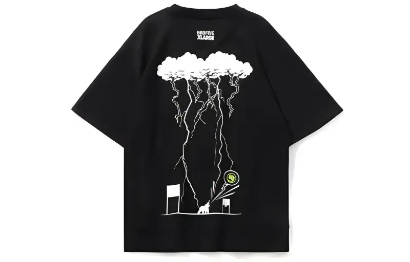 Li Ning X XLARGE T Shirts Men's Crew Neck Moderate Straight Fit