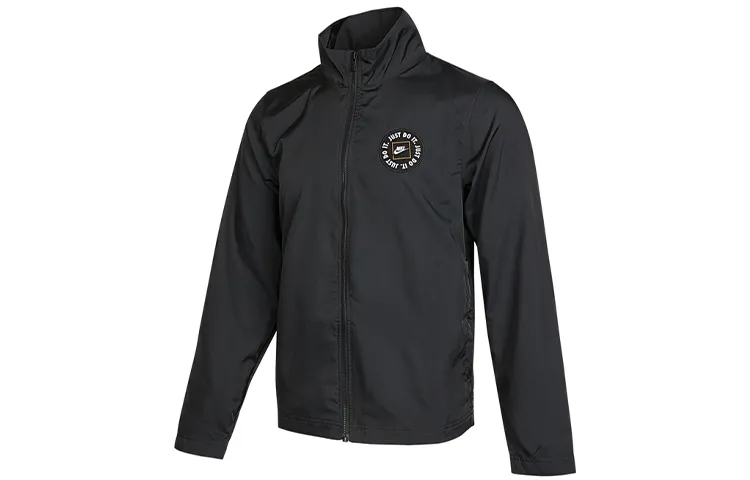 Nike Jackets Men's Black Stand Collar Moderate Other