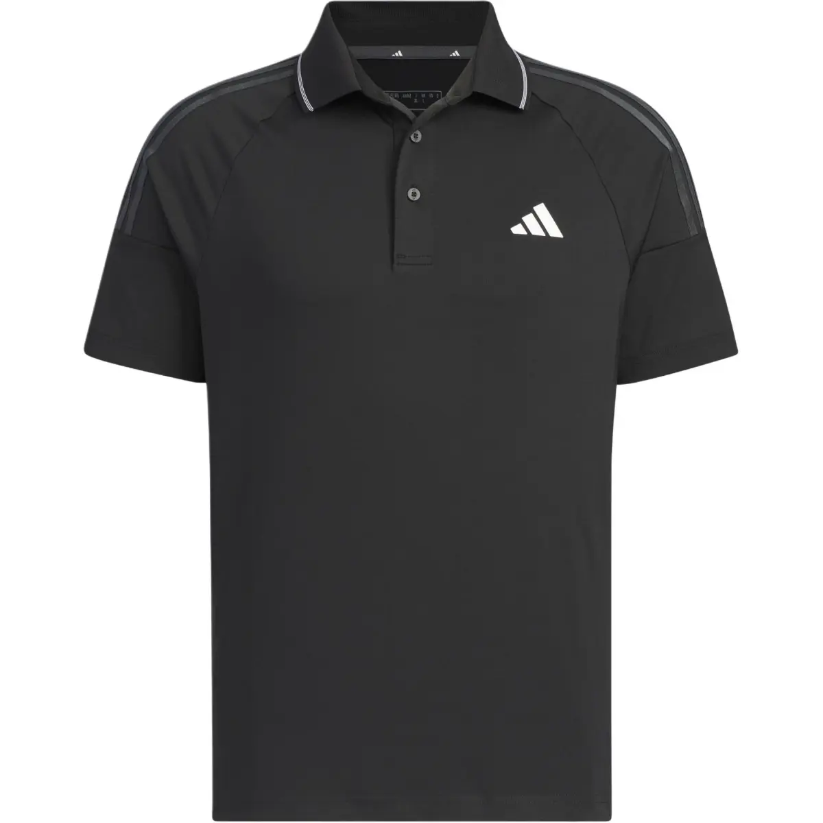 Adidas 3 STRIPES AEROREADY Polo Shirt Men's Black